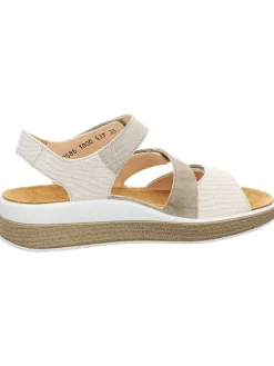 Leren sandalen wit/beige