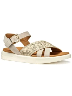 Leren sandalen "Xand" beige