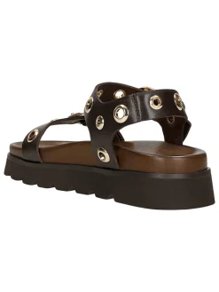 Leren sandalen zwart