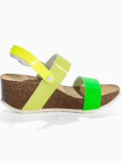 Leren sleehaksandalen