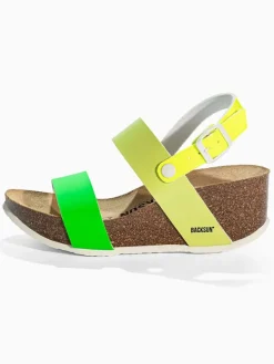 Leren sleehaksandalen