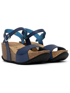 Leren sleehaksandalen 