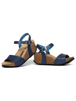 Leren sleehaksandalen 