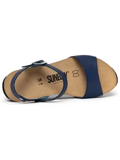 Leren sleehaksandalen 