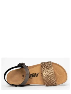 Leren sleehaksandalen 