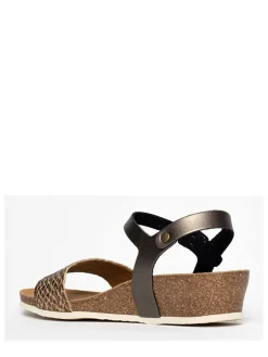 Leren sleehaksandalen 