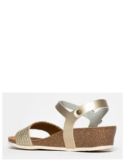 Leren sleehaksandalen 