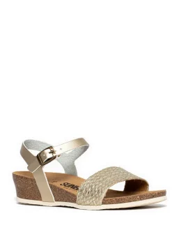 Leren sleehaksandalen 