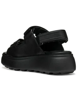 Leren sleehaksandalen 