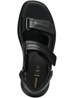 Leren sleehaksandalen 
