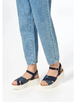 Leren sleehaksandalen 