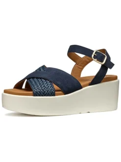 Leren sleehaksandalen 