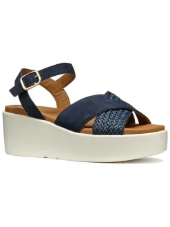Leren sleehaksandalen 