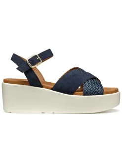 Leren sleehaksandalen 