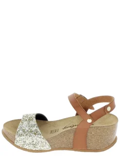 Leren sleehaksandalen