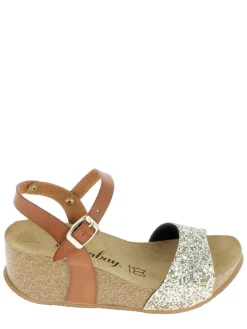 Leren sleehaksandalen