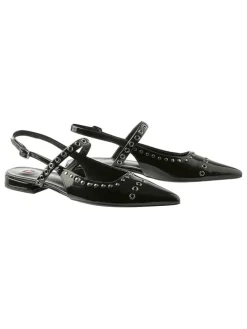 Leren slingballerina's 