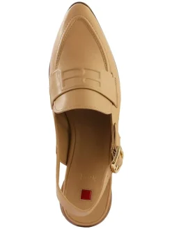 Leren slingballerina's 