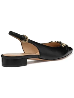Leren slingballerina's 
