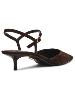 Leren slingpumps "Adelaide" bruin
