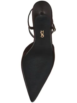 Leren slingpumps 