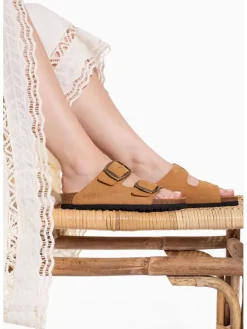 Leren slippers