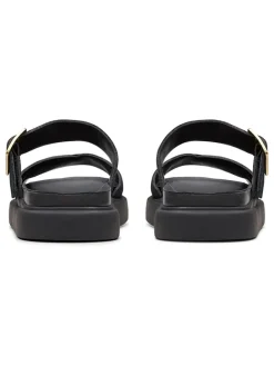 Leren slippers "Aristella Mule" zwart