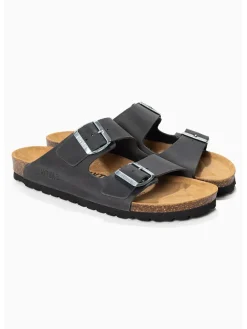 Leren slippers 