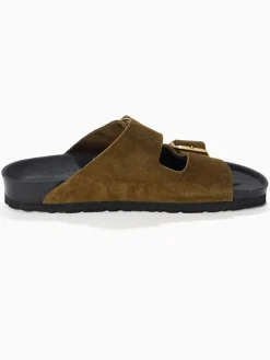Leren slippers 