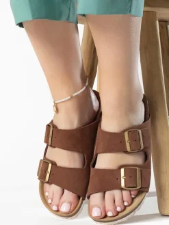 Leren slippers 