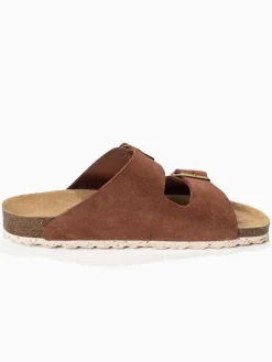 Leren slippers 