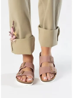 Leren slippers 
