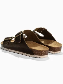 Leren slippers 