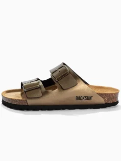 Leren slippers 