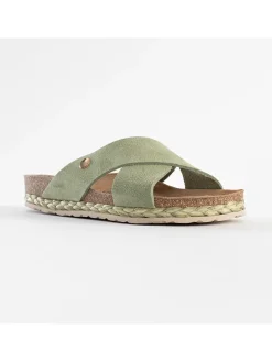Leren slippers 