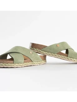 Leren slippers 