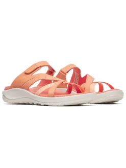 Leren slippers "District 4" oranje