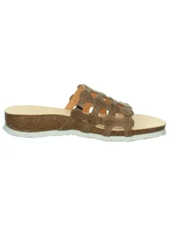 Leren slippers "Julia" bruin