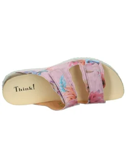 Leren slippers "Julia" lichtroze