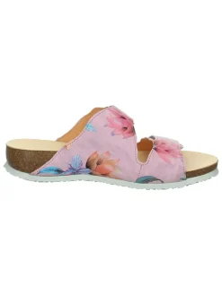 Leren slippers "Julia" lichtroze