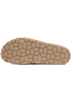 Leren slippers lichtroze