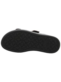 Leren slippers rood