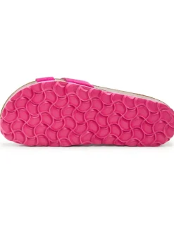 Leren slippers roze