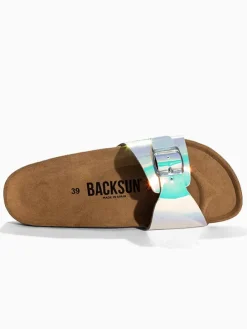 Leren slippers "Trente" meerkleurig