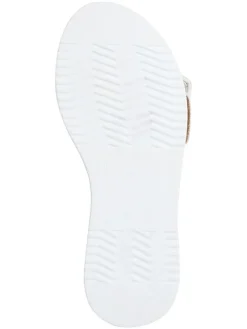 Leren slippers wit