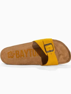 Leren slippers "Zephyr" geel