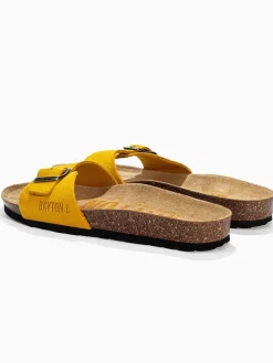 Leren slippers
