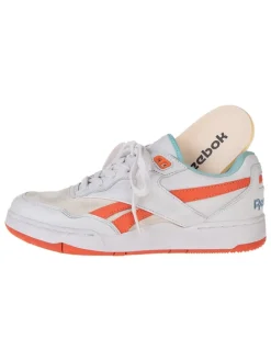 Leren sneakers "BB 4000 II" grijs/oranje