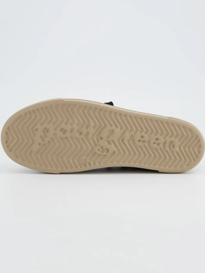 Leren sneakers beige/bruin