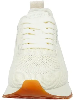 Leren sneakers "Bevinda" crème
